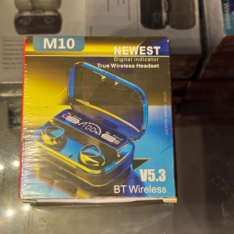 M10 Wireless Bluetooth Earbuds – Touch Control Stereo Headphones With LED Display, Deep Bass, And Long Battery Life For Music And Calls